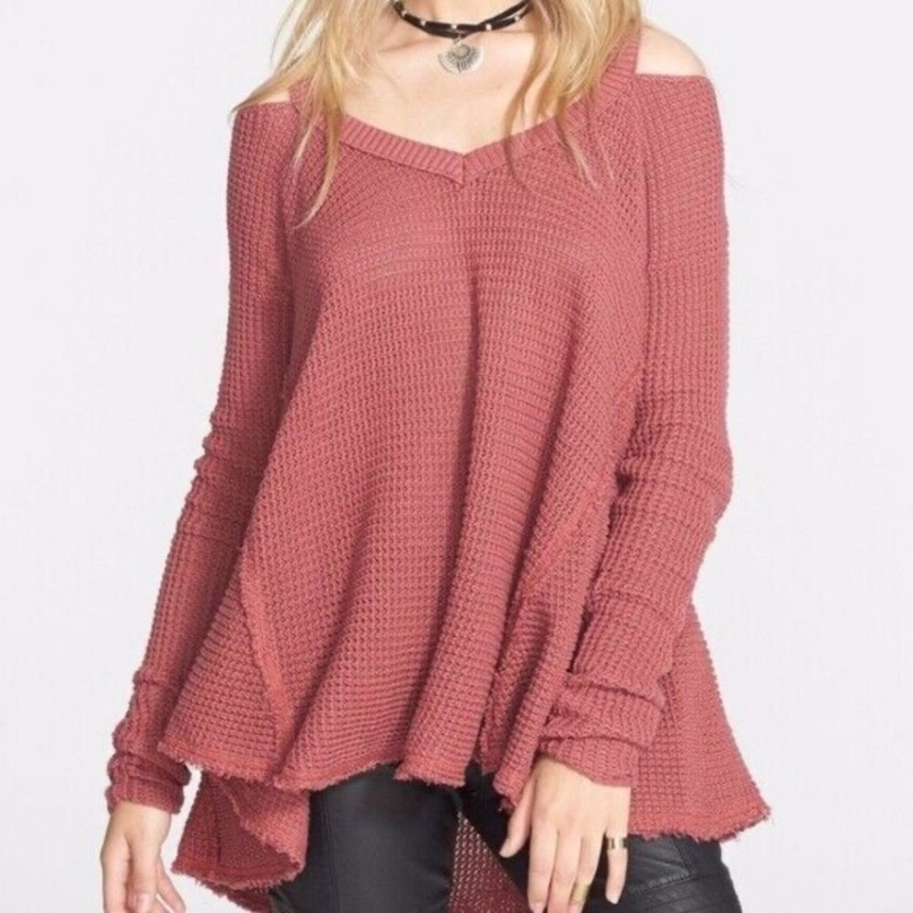 Free People Moonshine Cold Shoulder Sweater